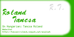 roland tancsa business card